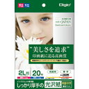 Nakabayashi インクジェット用紙 光沢紙PXシリーズ（2L/20枚）　JPPX-2LS-20 JPPX2LS20