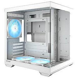 OKINOS PCケース [Micro ATX /Mini-ITX] ホワイト Mirage 4 ARGB White Mirage4ARGBWhite 【864】