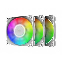 GEOMETRICFUTURE ケースファンx3 [120mm /2000RPM] Squama 2505W ホワイト GF-SQ-2505W-3P GF-SQ-2505W..