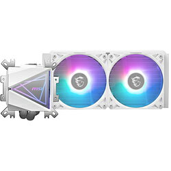 MSI(���२������) ����CPU�����顼 120mm�ե���x2 [LGA1851/1700/1200/1156/1155/1151/1150��AM4/AM5] �ۥ磻�� MAG CORELIQUID I240 WHITE MAGCORELIQUIDI240W