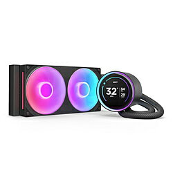 NZXT 水冷CPUクーラー KRAKEN Elite RGB240 (2024) ブラック RL-KR24E-B2 120mmファンx2 [LGA1851/1700/1200/115x・AM5/AM4] RLKR24EB2