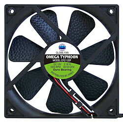 アイネックス ケースファン [120mm /1600RPM] Omega Typhoon 120mm 標準タイプ CFZ-120FB CFZ120FB