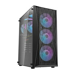 DARKFLASH PCケース [ATX /Micro ATX /Mini-ITX] DK352 ブラック DK352/BK/4ARGB DK352/BK/4ARGB