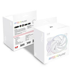 INWIN ケースファンx3 Sirius Pure ASP120 ホワイト FN-ASP120-3PK [120mm /1800RPM]＋コントローラー ..