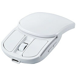 Nakabayashi マウス スライド式(Chrome/Mac/Windows11対応) ホワイト MUS-RKF235W ［BlueLED /無線(ワイヤレス) /5ボタン /USB］ MUSRKF235W