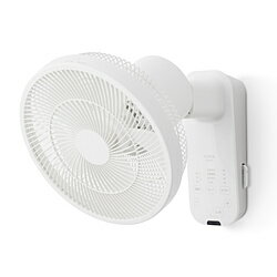 SIROCA 壁掛け扇風機 壁掛けふわビューン ホワイト SF-W151W ［DCモーター搭載 /リモコン付き］ SFW151