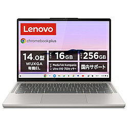 Lenovo(レノボジャパン) ノートパソコン Chromebook Plus シーシェル 83MY000CJP ［14.0型 /Chrome OS /MediaTek /メモリ：16GB /UFS：256GB /日本語版キーボード /2025年7月モデル］