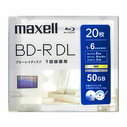 maxell Ͽ����BD-R DL BRV50WPH.20S ��20�� /50GB /���󥯥����åȥץ�󥿡��б��� BRV50WPH.20S