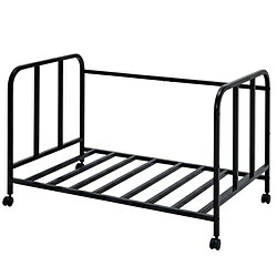 積水樹脂 ふとん収納ラック キャスター付き 組立簡単 ブラック FR-10BK FR-10BK
