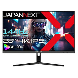 19 inches + - JAPANNEXT JN-IPS28G144U ゲーミングモニター ［28型 /4K(3840×2160） /ワイド］ JNIPS28G144U