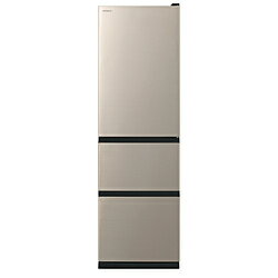 HITACHI(日立) 冷蔵庫 Vタイプ ライトゴールド R-V32XL-N ［幅54cm /315L /3ドア /左開きタイプ /2025年］ 【基本設置料金セット】 RV32XL 【お届け日時指定不可】