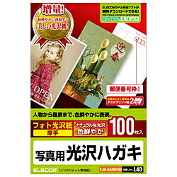 ELECOM(エレコム) EJH-GANH100　光沢ハガキ用紙（写真用/100枚） EJHGANH100