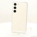 【中古】SAMSUNG(サムスン) Galaxy S23 256GB クリーム SCG19 au SIMフリー【291-ud】