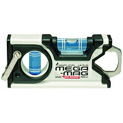 樂天商城 - シンワ測定 ハンディレベル MEGA－MAG100mm白マグネット付 73130 73130