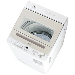 SHARP(シャープ) 全自動洗濯機 ホワイト系 [洗濯8.0kg /乾燥機能無 /上開き] ES-GB8K-W ESGB8K 【お届け日時指定不可】
