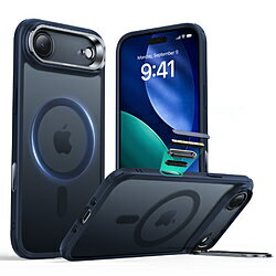 乐天商城 - ESR iPhone Air (6.5インチ）MagSafe対応、隠れスタンド付き、ミリタリーグレードケース フロストブルー 1A86600401-Frosted Blue 1A86600401