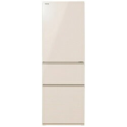 TOSHIBA(東芝) 冷蔵庫 VEGETA（ベジータ）SVシリーズ グレインアイボリー GR-Y36SVL(UC) ［幅60cm /356L /3ドア /左開きタイプ /2025年］【基本設置料金セット】 GRY36SVLUC 【お届け日時指定不可】