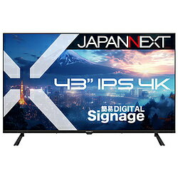 JAPANNEXT PCモニター 2年保証 JN-IPS43U-M ［43型 /4K(3840×2160） /ワイド /60Hz］ JNIPS43UM