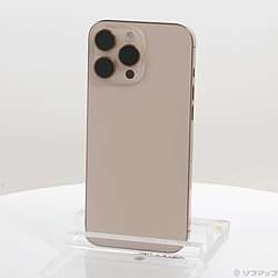 【中古】Apple(アップル) iPhone16 Pro Max 256GB デザートチタニウム MYWJ3J／A SIMフリー【291-ud】