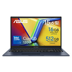 ASUS(エイスース) ノートパソコン Vivobook 15 クワイエットブルー X1504VA-C5165BU ［15.6型 /Windows11 Home /intel Core 5 /メモリ：16GB /SSD：512GB /日本語版キーボード］ X1504VAC5165BU