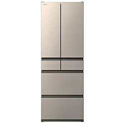 HITACHI(日立) 冷蔵庫 HWCタイプ ライトゴールド R-HWC49Y N ［幅65cm /485L /6ドア /観音開きタイプ］【基本設置料金セット】 RHWC49Y 【お届け日時指定不可】
