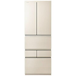 TOSHIBA(東芝) 冷蔵庫 VEGETA（ベジータ）FZシリーズ グレインアイボリー GR-A460FZ(UC) ［幅65cm /461L /6ドア /観音開きタイプ］【基本設置料金セット】 GRA460FZUC 【お届け日時指定不可】