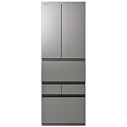TOSHIBA(東芝) 冷蔵庫 VEGETA（ベジータ）FZシリーズ アッシュグレージュ GR-A510FZ(ZH) ［65cm /508L /6ドア /観音開きタイプ］【基本設置料金セット】 GRA510FZZH 【お届け日時指定不可】