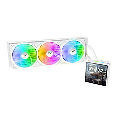 Thermaltake 水冷CPUクーラー 120mmファンx3 [LGA2066/2011-3/2011/1851/1700/1366/1200/1156/1155/1151/1150・AM5/AM4] TH360 V3 Ultra ARGB Sync Snow ホワイト CL-W476-PL12SW-A CLW476PL12SWA
