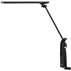 スワン電器 LEDアームライト 抗菌仕様 ブルーライトカット コンセント付き AS-752BK AS752BK