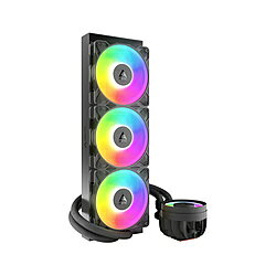 ARCTIC 水冷CPUクーラー 120mmファンx3 [LGA1851/1700・AM4/AM5] Liquid Freezer III Pro 360 A-RGB ブラック ACFRE00184A ACFRE00184A