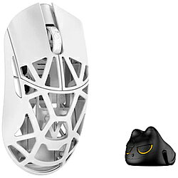 KIBU ゲーミングマウス Beast X Mini Pro -Solid Sides サイド穴なし- Milky White WL-BXMINIPRO-MW-O-1 ［光学式 /有線／無線(ワイヤレス) /5ボタン /USB］