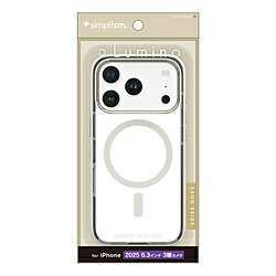 トリニティ iPhone 17 Pro ケース［Lumino］ MagSafe対応 背面クリアハードケース クリア×サンドベージュ TR-IP25M3-LOCMS-CLSB TRIP25M3LOCMSCLSB