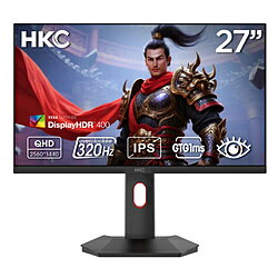 HKC G27H4P ゲーミングモニター ［27型 /WQHD(2560×1440） /ワイド /320Hz］ G27H4P