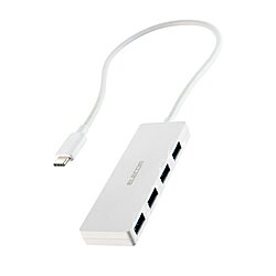 USB-Aポートを増やしてデスクまわりをすっきり。4つのUSB-Aポートを搭載した、USB Type-C(TM)接続のUSBハブです。USB 5Gbps(USB3.2(Gen1))で高速データ転送が可能です。機能を絞った薄型設計で、持ち運びにも便利です。「USB Type-C 4ポートUSB5Gbpsハブ」■USB-Aポート×4を搭載。マウスやキーボード、USBメモリなどをこの1台にまとめて接続できます。※本製品はUSBポートを増設するための製品です。本製品を使用してスマートフォン・タブレットを充電することはおすすめできません。■USB Type-Cコネクターは、表と裏がなく、向きを気にせず挿し込み可能です。■USB 5Gbps(USB3.2(Gen1))対応でUSB2.0の10倍以上の転送速度を実現します。　※理論値※USB 5Gbps(USB3.2(Gen1))でご使用になるには、機器側がUSB 5Gbps(USB3.2(Gen1))に対応している必要があります。■機能を絞った厚さ約10mm、約36gのコンパクト設計で、在宅ワークや出張、旅行の持ち運びにも便利です。■すべてのポートをフロントに集めて配置。同じ方向から接続できるため、デスクまわりの幅を取らずすっきり配線できます。■ケーブルは紛失の心配がない直付けタイプで、ケーブル長は取り回しのしやすい約30cmです。■ACアダプター不要のバスパワー専用タイプです。■自社環境認定基準を1つ以上満たし、『THINK ECOLOGY』マークを表示した製品です。■廃棄物削減に取り組み、製品に同梱する取扱説明書等をペーパーレス化した製品です。■環境保全に取り組み、製品の包装容器におけるプラスチック重量を、社内基準製品より20％以上削減した製品です。■環境保全に取り組み、製品の包装容器が紙・ダンボール・ポリ袋のみで構成されている製品です。本体サイズ幅約94mm×奥行約31mm×高さ約10mm　※ケーブル含まずケーブル長：約30cm　※コネクター含まず本体重量約36g電源バスパワーポート数4ポートタイプUSB Type-C対応OSWindows 11/10macOS Sequoia 15iOS 18iPadOS 18※各OSの最新バージョンへのアップデートや、サービスパックのインストールが必要になる場合があります。インターフェース［コネクタ仕様（アップストリーム）］USB-Cプラグ×1（USB3.2 Gen1/USB2.0/USB1.1）［USBポート（ダウンストリーム）］USB-Aポート×4（USB3.2 Gen1）最大データ転送速度5Gbps個別スイッチ(USBハブ)無仕様1［動作環境］温度5～40°C、湿度30～80％(結露なきこと)［VCCI］Class B対応USB-Aポートを増やしてデスクまわりをすっきり。4つのUSB-Aポートを搭載した、USB Type-C(TM)接続のUSBハブです。USB 5Gbps(USB3.2(Gen1))で高速データ転送が可能です。機能を絞った薄型設計で、持ち運びにも便利です。「USB Type-C 4ポートUSB5Gbpsハブ」