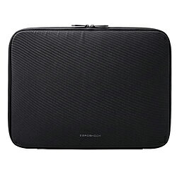 ELECOM(エレコム) パソコンケース 15.6インチ PCバッグ 衝撃吸収 コンパクト スリム 【 ~15.6インチ MacBook Chromebook Lenovo など 内寸サイズまでの ノートパソコン 収納可 】 ダブルファスナー 撥水加工 ZEROSHOCK ブラック ZSBIBTHP15BK