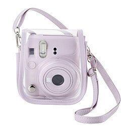 樂天商城 - ELECOM(エレコム) チェキケース instax mini 12専用 クリア カメラケース マグネット式フラップ ストラップ付 ピンク IC-CCM12PN ICCCM12PN