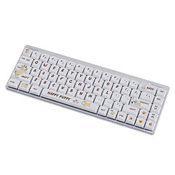 SYNTECH ゲーミングキーボード (コーギーデザイン) G68LP-WH ［有線・ワイヤレス /Bluetooth・USB］ G68LP-WH 【sof001】 [振込不可] [代引不可]