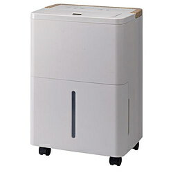 Up To 288Sq Ft - スリーアップ コンパクト コンプレッサー式除湿機 「ウッドドライ」　除湿能力最大3.8L/日　最大10畳対応 手動ルーバー調整0～90° 連続排水可能（排水ホース付属) THREEUP グレージュ DHT2630 DHT2630GG