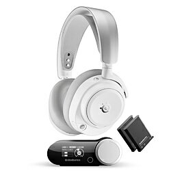 SteelSeries 61722 ゲーミングヘッドセット Arctis Nova Pro Omni White ［ワイヤレス（Bluetooth＋USB-C） /両耳 /ヘッドバンドタイプ］ 61722