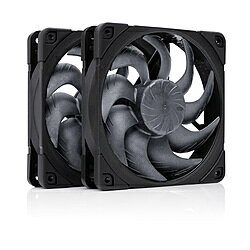 NOCTUA ケースファンx2 [120mm /1800RPM] chromax.black NF-A12X25-G2-PWM-SX2-PP-CH-BK NFA12X25G2PWMSX2PPCH 【sof001】 [振込不可] [代引不可]