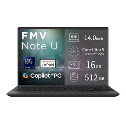 FUJITSU(富士通） ノートパソコン FMV Note Uシリーズ U500-L2 ピクトブラック FMVU500L2B FMVU500L2B 【864】