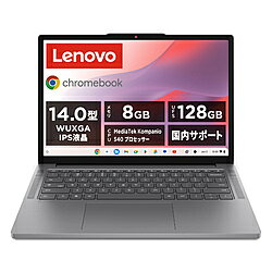 Lenovo(レノボジャパン) ノートパソコン Chromebook m Gen11 ルナグレー 83SX003HJP ［14.0型 /Chrome OS /MediaTek /メモリ：8GB /UFS：128GB /日本語版キーボード /2026年6月モデル］
