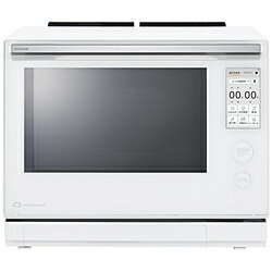 東芝石窯ドームのプレミアムモデル■業界最高350℃贅沢火力石窯ドーム高温オーブンの方が、「加熱がはやい」。「ふくらみ」が違う！200℃調理でも、250℃調理でも、「おいしさが違う！」■「石窯おまかせ焼き」フルオートでおいしい。石窯おまかせ焼きで、今日の料理がごちそうになる！1人分でも、4人分でも食材を並べて、メニューを選んでスタートするだけ。温度も時間も設定いらず！分量フリーで、本格オーブン調理がかんたんフルオート。■東芝独自の深皿（深さ5cm)で料理のレパートリーが広がる。麺も！焼き物も！煮込みも！スイーツも！メニューを選ぶだけで火加減調整不要です。出来ががったら深皿のまま食卓へ。■「おまかせレンジ調理」一度にすべての材料をボウルに入れ、コースを選んでスタートするだけ。鍋やフライパンいらず！ボウル一つで、洗い物も少なく。■下味冷凍した肉や魚を凍ったまま並べるだけで、おいしく焼き上げる「冷凍から焼き物」下味冷凍した食材を解凍せず、凍ったまま並べてスタートするだけで調理できる「冷凍から焼き物」調理を搭載。■いつもの料理がおまかせに調整がむずかしい半熟卵も温泉卵も、コースを選ぶだけで簡単おまかせ！ねらい通りの仕上がりに。■毎日使う「あたためが上手」センサーが賢くなって、毎日使う「あたため」が上手！加熱ムラを抑える「直径20cm大型アンテナ」食品領域を狙って検知「ファインeyeセンサー」■「温め直し」でもカラッと揚げたてのように。新制御で、テイクアウトもカラっとおいしく仕上がります。■汚れがつきにくい庫内全面お手入れらくらく。庫内によごれがつきにくく油をはじく「とれちゃうコート」を採用。角皿も「とれちゃうコート」でクッキングシートがいらない。■手間なしお手入れコース。3分、5分、10分とニーズに合わせて選べるお手入れ時間を選択。スチームでよごれを浮かして、落としやすくします。■庫内乾燥コース結露不満や、スチーム後のべたつきを解消。■業界最大5インチカラータッチ液晶搭載！「液晶が見やすい」　業界最大「5インチカラータッチ液晶採用■業界最薄奥行きコンパクト奥行き45cmのキッチンボードからハンドルが飛び出さない！「奥行き39.9cm薄型コンパクト」■「IoLIFE」アプリで！使い方ひろがる！買った後も、レシピが増える！ABCクッキングスタジオ開発の新着レシピも！更に栄養成分からの検索にソート機能の追加本体重量約23kg容量30L幅(外形)mm498(mm)高さ(外形)mm399(mm)奥行(外形・ハンドル除く)mm399(mm)設置寸法(幅×高さ×奥行)mm498×399×399(mm)庫内寸法(幅×高さ×奥行)mm394×232×314(mm)脚間寸法(幅×奥行)mm421×293ピッタリ設置左右背面スチーム機能スチームありスチーム給水方式タンク式庫内形状フラット2段調理有加熱方式レンジ加熱、スチーム加熱、過熱水蒸気、石窯ドームオーブン：/熱風コンベクション/(上)ドームヒーター/庫内まるごと遠赤(扉部を除く)ドアタイプタテ開きレンジ出力1000W(短時間高出力機能最大5分。その後自動で600Wに切替 / 600W・500W連続、200W・100W(連続出力)トースト機能有センサー赤外線センサーオーブン温度100～300℃・350℃オーブン段数2段解凍有発酵機能発酵(30℃・35℃・40℃・45℃)及びスチーム発酵(30℃・35℃・40℃・45℃)レシピ数516自動メニュー数496自動お手入れ有2品同時あたため(オーブンレンジ)有スマホ操作機能有消費電力電子レンジ：1430W、ヒーター加熱：1430W、オーブン：1410W、熱風：1410W、グリル：1100W、スチーム：1000W音声操作有年間消費電力量72.0kWh/年付属品深皿(鉄板ホーロー)1枚/遠赤包み焼き角皿(とれちゃうコート) 2枚/焼網/取扱説明書/料理集仕様1センサー： ファインeyeセンサー(赤外線センサー、温度センサー)仕様2コーティング： 庫内コーティング「とれちゃうコート」仕様3コードの長さ：1.4m東芝石窯ドームのプレミアムモデル