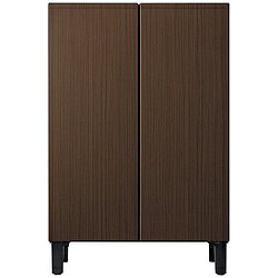 ・家具調デザインの2ドアフレンチドア冷凍冷蔵庫・右が冷蔵室、左が冷凍室でファン式でINV採?の省エネ＆静音・奥行き45cmでお部屋のインテリアに調和外形寸法(幅×高さ×奥行)mm(ハンドル・脚カバーを除く)600×913（調節脚ハイタイプ）/820（調節脚ロータイプ）×450mm据付必要寸法(幅×高さ×奥行)mm640×1013（調節脚ハイタイプ）/920（調節脚ロータイプ）×470mm本体重量(kg)30kg総有効内容量72Lドア数2ドアドアタイプ観音開きタイプ自動製氷機能無霜取り自動冷蔵室容量44L冷凍室容量28L冷凍室位置その他野菜室位置無耐熱トップテーブル対応タッチオープン無脱臭機能無除菌機能無ドアアラーム有スマホアプリ操作機能非対応年間消費電力量240kWh/年（JIS C 9801-3：2015）年間電気代目安約6480円省エネ性能（目標年度2021）★☆☆☆☆ 1.3仕様1食品収納スペースの目安・冷蔵室： 33L・冷凍室：23L暮らしの中に溶け込むデザインと工夫にあふれている、家具のような冷蔵庫です。