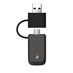 TPLINK Archer TBE400U 無線LAN子機 USB-C＋USB-A接続 2882＋2882＋688Mbps BE6500(Windows11対応) ［Wi-Fi 7(be)］ ARCHERTBE400U