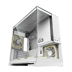 GEOMETRICFUTURE PCケース [Micro ATX /Mini-ITX] MODEL 3 PLUS オールホワイト GF-M3-WT PLUS GF-M3-WTPLUS