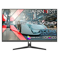 JAPANNEXT JN-IPS315G200Q ゲーミングモニター ［31.5型 /WQHD(2560×1440） /ワイド /200Hz］ JNIPS315G200Q