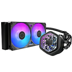 ポンプヘッドにVRMファンモジュールを搭載。改良されたデュアルチャンバーポンプで耐久性が向上した水冷一体型CPUクーラー■ポンプヘッドにVRMファンモジュールを搭載■改良されたデュアルチャンバーポンプを搭載■360/240mmサイズの水冷ラジエーターを搭載■冷却性能を高めるSickleFlow Edgeファンを搭載■アドレサブルRGB LEDを搭載■ロープロファイルデザインのポンプヘッド■高性能サーマルグリス「CryoFuze」を付属■配線を安定させるチューブクリップを付属■IntelやAMDの多くのCPUソケットに対応■ブラックとホワイトのカラーバリエーション（360mmモデルのみ）本体サイズ mm277×119.2×27mm（ラジエーター）92.5×87×39mm（ポンプ）対応ソケットIntel：LGA1851/1700/1200/1156/1155/1151/1150AMD：AM5/AM4ファン回転数690～2500rpm ±15％（ファン）450～4000rpm ±10％（VRMファン）ノイズ最大25dBA（ポンプ）、最大36dBA（ファン）、最大36dBA（VRMファン）風量［風量］最大141.4CFM（ファン）、最大9.3CFM（VRMファン）［風圧］最大3.61mmH2O（ファン）、最大2.8mmH2O（VRMファン）電源コネクタポンプコネクタ：3ピン ARGB+4ピンPWM、ファンコネクタ：7ピン PWM+ARGB、VRMコネクタ：4ピン PWM付属品クイックスタートガイド、アクセサリーキット仕様1［材質］アルミニウム（ラジエーター）［ファン］120mm×2（PWM対応）、VRMファン×1（PWM対応）［ベアリング方式］ループダイナミックベアリング［MTTF］210000時間（ポンプ）、160000時間（ファン）、50000時間（VRMファン）［LED］アドレサブル Gen 2 RGBポンプヘッドにVRMファンモジュールを搭載。改良されたデュアルチャンバーポンプで耐久性が向上した水冷一体型CPUクーラー