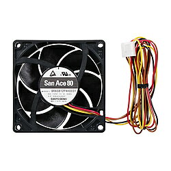 山洋電気 PWMケースファン 80mm／0-3300rpm 2ボールベアリング採用■高い冷却性能従来のファンと比較して高い風量と静圧を実現しており、狭い場所でも効率的に空気を流します。流体力学解析を駆使して開発された技術により、冷却性能を向上させつつ、無駄な消費電力やノイズを抑えています。■高耐久の2ボールベアリングを採用回転シャフトと面で接触するスリーブタイプと異なり、点で接触するベアリングタイプを採用。経年劣化による騒音や振動の増加が少なく、摩擦が抑えられシャフトへかかる負担が減ります。また、双方のベアリングがお互いの回転を補うため、安定した効率の維持や高耐久性に優れます。■長寿命設計従来品と比べ期待寿命が向上し、66000時間（40℃下）の連続稼働を実現しました。交換などのメンテナンス性に優れ、高負荷や連続運転が求められる環境に最適です。■PWM制御対応PWM（パルス幅変調）制御に対応しているため、PCの稼働状況に応じてファンの回転速度を自動的に調整します。低負荷の時には優れた静音性が期待できます。■安心の2年保証本製品は2年保証がございます。ご使用中に万が一不具合などが発生した場合、保証期間内であれば無償で交換を保証いたします。お客様が安心して長くお使いいただける製品品質と併せて、サポート体制にも力を入れております。本体サイズ mm約 80(W) × 80(H) × 25(D) mm本体重量約 110gファン回転数0 ～ 3300rpmノイズ0 ～ 27 dB(A)風量最大風量：32.5 CFM (0.92m3/min)最大静圧：3.67 mmH2O付属品取付用ネジ仕様1［コネクタ］4pin (パルスセンサー付き)［ケーブル長］600 mm［リブ］なし［製品寿命］60000 h (60°C)［RoHS準拠］山洋電気 PWMケースファン 80mm／0-3300rpm 2ボールベアリング採用