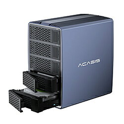■合計最大120TB対応！膨大なデータをひとまとめに保存1ベイあたり最大24TBのハードディスクに対応し、5ベイ合計で最大120TB（24TB×5台）の圧倒的な大容量環境を構築できます。増え続ける画像や動画データ、重要なバックアップファイルなどを、この1台にまとめて余裕を持って保存・管理することが可能です。■高速5Gbps転送で、大容量データの移行もスムーズに最大5Gbpsの高速転送により、大容量HDDへのデータの読み書きをスムーズに行えます。重いクリエイティブデータや、業務用の大容量アーカイブを扱う際でも転送の待ち時間を短縮し、快適で効率的なワークフローを強力にサポートします。■3.5インチHDDはツールレスで簡単装着（フロントオープン構造）開閉が簡単なフロントオープン構造を採用しており、3.5インチHDDであれば工具不要（ツールレス）で、スムーズにドライブの組み込みや交換が可能です。■アルミ筐体×静音ターボファンで強力冷却放熱性に優れるアルミ筐体と背面の静音ターボファンが、高い冷却性能を実現。理想的なエアフローでHDDの熱を素早く排出し、ノイズを抑えながら安定動作をサポート。熱暴走から大切なデータを守ります。■高性能コントローラーIC搭載。低遅延・低発熱で安定したデータ転送データ転送の要となる内部基板には、処理能力に優れた高性能コントローラーICを採用しています。複数台のHDD稼働時や、大容量データの連続アクセス時においても安定した読み書きを実現します。また、データ処理の遅延を低減して、チップ自体の低消費電力化により発熱を抑制します。ご注意※本製品にHDD/SSDなどの記録媒体は含まれておりません。※パソコンのUSB4ポートに接続した場合、USB4の下位互換機能でUSB3.2 Gen1（最大5Gbps）として動作します。※本製品は一般コンシューマ向けに開発、製造しております。一般コンシューマ以外のビジネス、工場、インダストリアル等でのご使用は、製品保証対象外になります。※ご使用前に、ダウンロード版のマニュアルをお読みください。※データのバックアップをお取り頂く事を強くお勧め致します。※高温多湿、温度差の激しい場所、振動などがある場所では使用しないでください。※本製品は、全ての接続機器での動作を保証する物ではございません。※スリープ機能はストレージへのアクセス状況、動作環境により時間が前後する場合がございます。※極端な発熱、発煙、異臭などの異常が見られた場合、直ちに使用を中止し、パソコン、周辺機器の電源を切り電源ケーブルを抜いてください。※保証は、日本国内でご使用の場合のみ、対象とさせて頂きます。※保証規約は本体及び同梱の付属品までを範囲と致します。※使用中に本体不良が原因で接続機器を破損したとしても弊社では本体及び同梱の付属品以外の保証をお受けすることはできません。また本体不良が原因でSSD/HDD、接続メディアのデータを破損したり、紛失した場合でも、それらの保証、修復はお受けすることはできません。※ご購入が個人や企業であっても、派生的、間接的、付帯的、精神的、金銭的損害に対する保証は一切お受けすることはできません。※ダウンタイムの保証につきましても、お受けすることはできません。※製品改良の為、外観、仕様などの変更を予告なく行う場合がございます。※Windows はMicrosoft 社の登録商標です。macOS はApple Inc 社の登録商標です。※本製品は、各社のライセンス商品ではございません。その他、パッケージ、マニュアルに使用されております機能名、規格名、商品名などは各社の商標、登録商標です。```対応ドライブ3.5インチ対応対応端子SATA対応台数5台最大通信速度最大 5Gbps本体サイズ約　横133mm×縦200mm×高233mm （突起部含まず）本体重量約2550g付属品USBケーブル、ACアダプタ、ドライバー、ネジセットクローン機能非対応RAID機能非対応接続インターフェースUSB3.2 Gen1 Type-C(最大5Gbps)外部供給電源AC アダプタ（20V 5A）対応OSWindows11、10、macOS（10.9以降）USBケーブル1本で最大5台のHDDをPCへ同時に接続できる外部ストレージケースです。工具不要（3.5インチHDD）のフロントドア構造で手軽に増設可能です。優れた冷却性能のアルミボディと自動スリープ機能でデータを守ります。